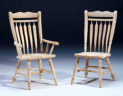 Quality Dining Chairs on Quality Wood Furniture Unfinished Furniture 